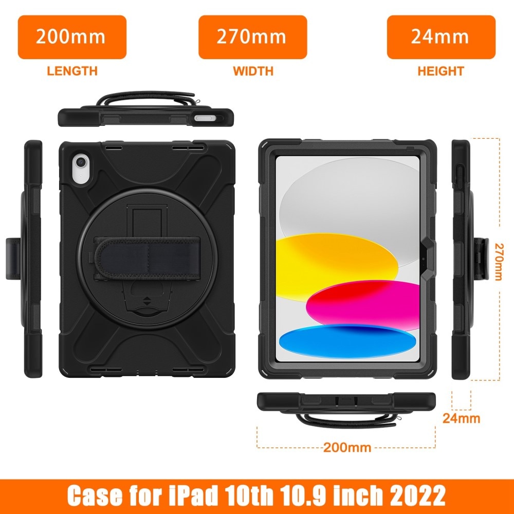 Funda híbrida a prueba de golpes Apple iPad 11 11th Gen (2025) negro