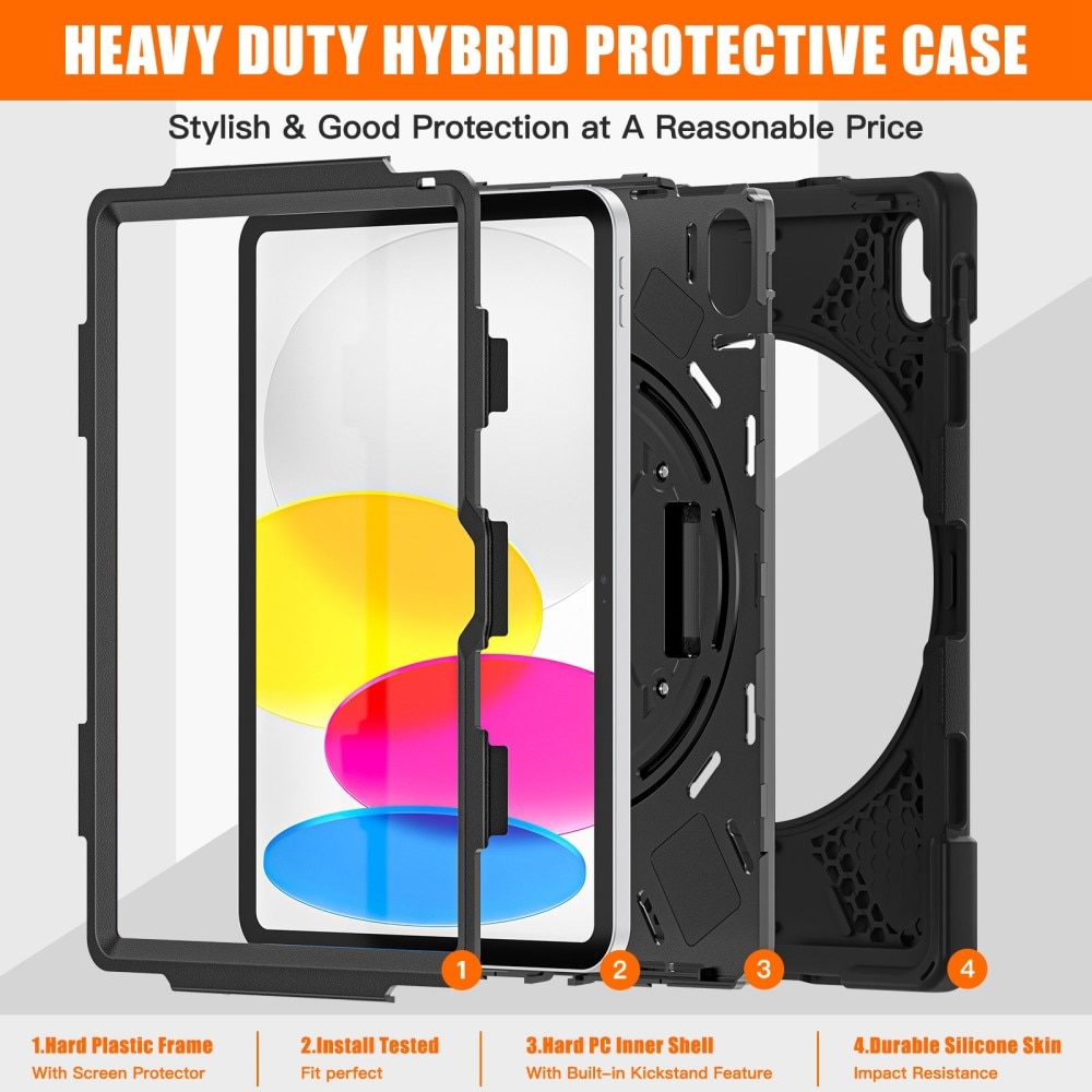 Funda híbrida a prueba de golpes Apple iPad 11 11th Gen (2025) negro