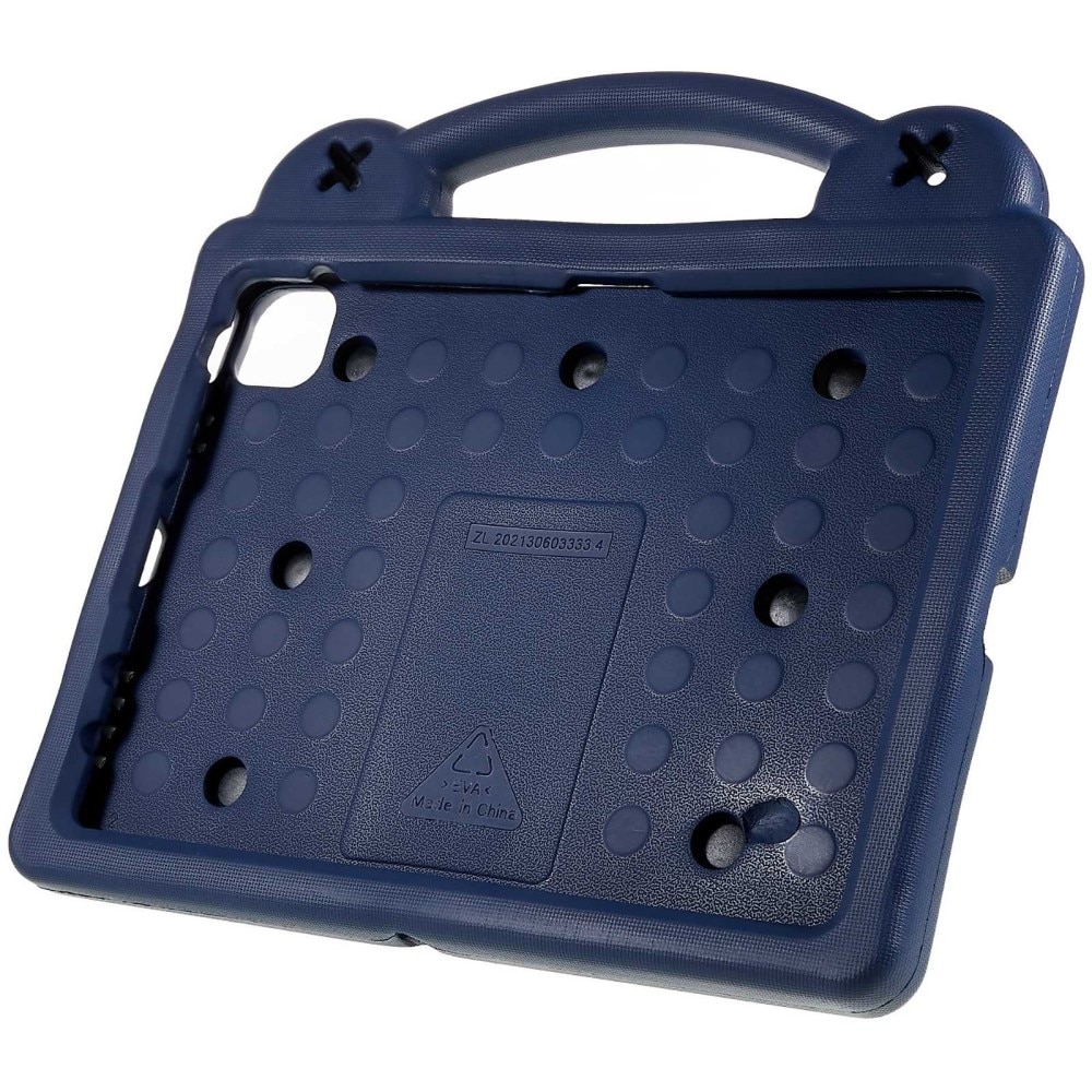 Kickstand Funda a prueba de golpes para niños Apple iPad 11 11th Gen (2025) azul oscuro