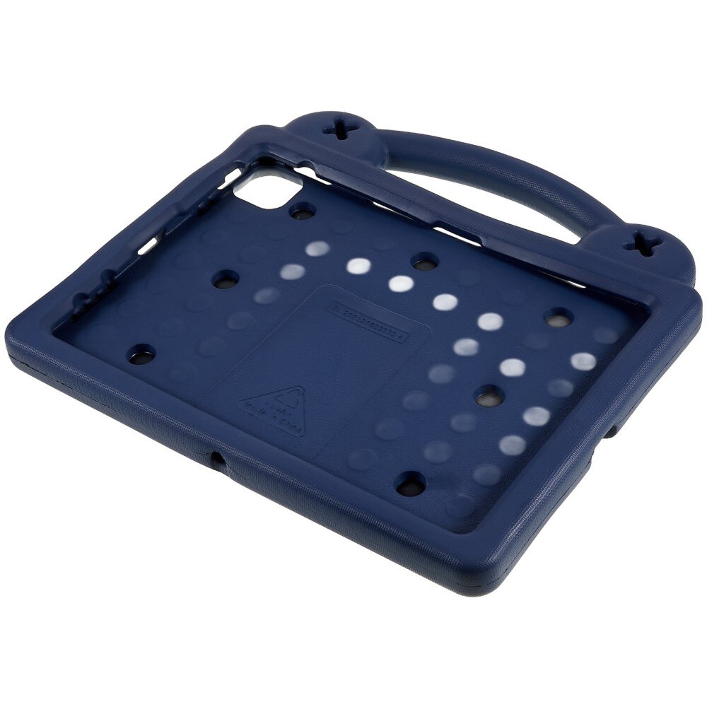 Kickstand Funda a prueba de golpes para niños Apple iPad 11 11th Gen (2025) azul oscuro