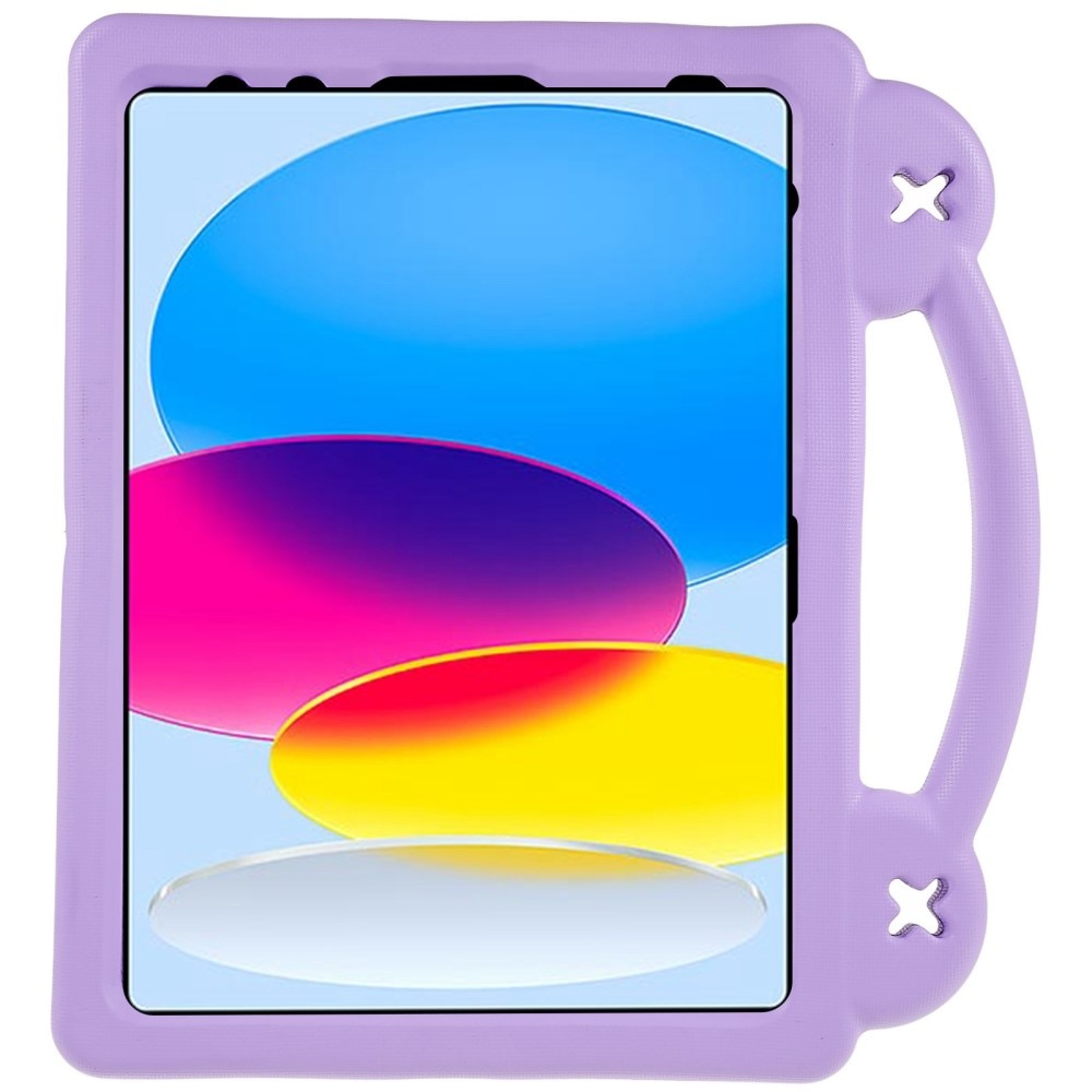 Kickstand Funda a prueba de golpes para niños iPad 10.9 10th Gen (2022) violeta