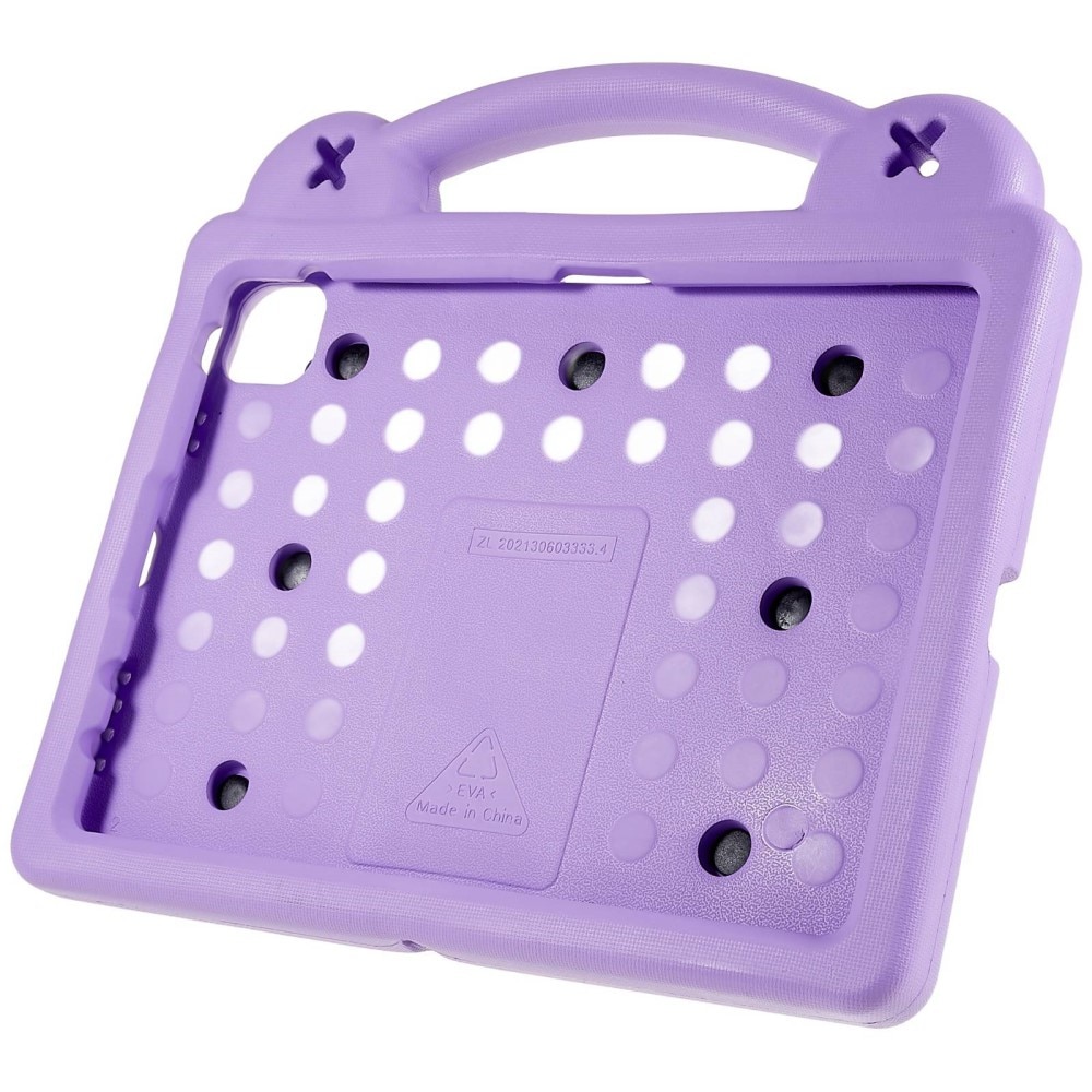 Kickstand Funda a prueba de golpes para niños Apple iPad 11 11th Gen (2025) violeta
