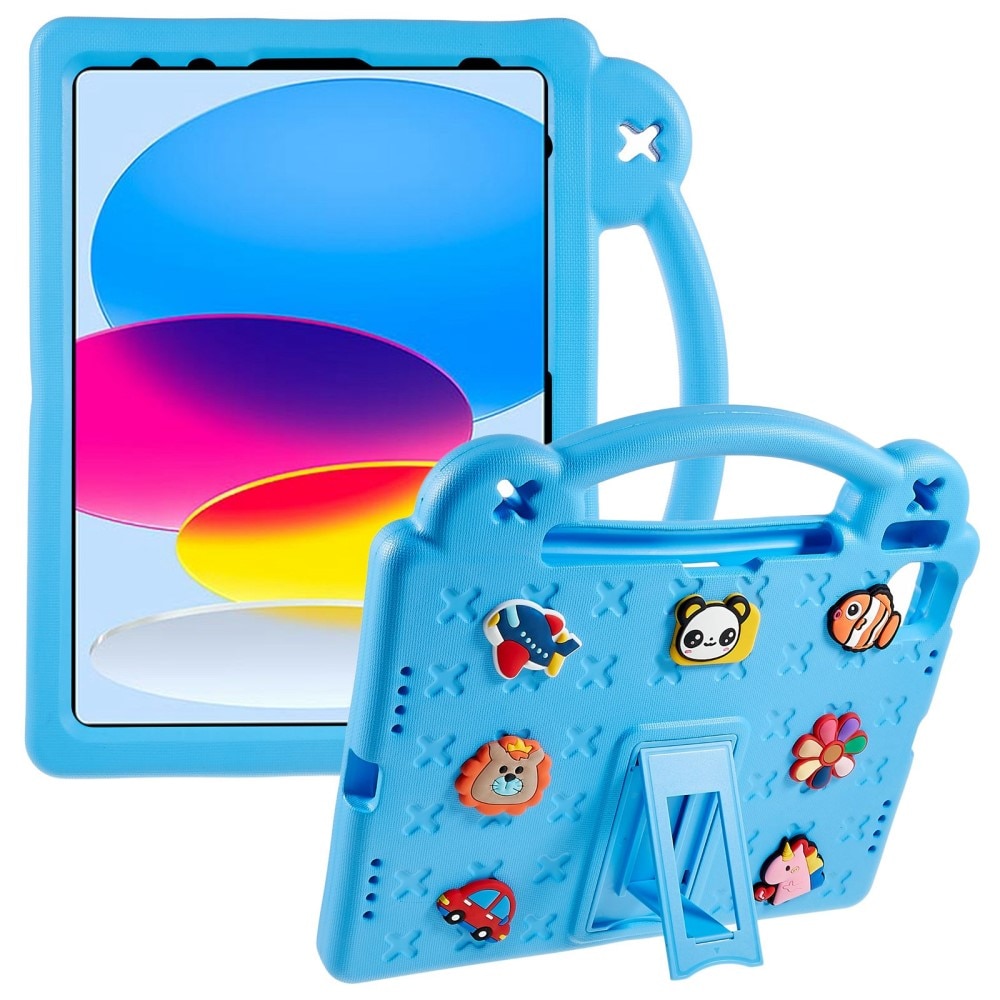 Kickstand Funda a prueba de golpes para niños iPad 10.9 10th Gen (2022) azul