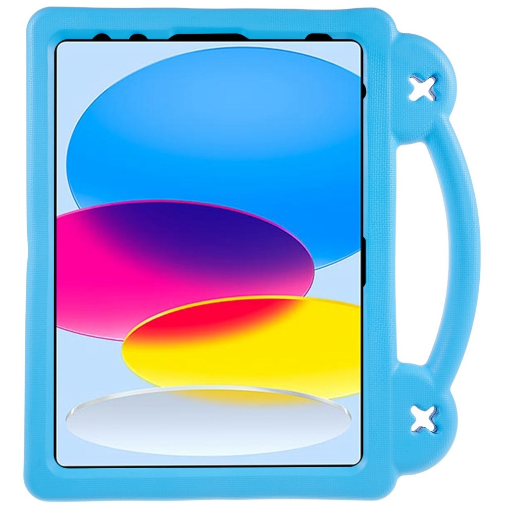 Kickstand Funda a prueba de golpes para niños Apple iPad 11 11th Gen (2025) azul