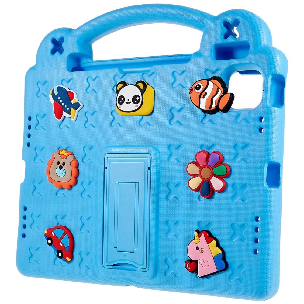 Kickstand Funda a prueba de golpes para niños Apple iPad 11 11th Gen (2025) azul