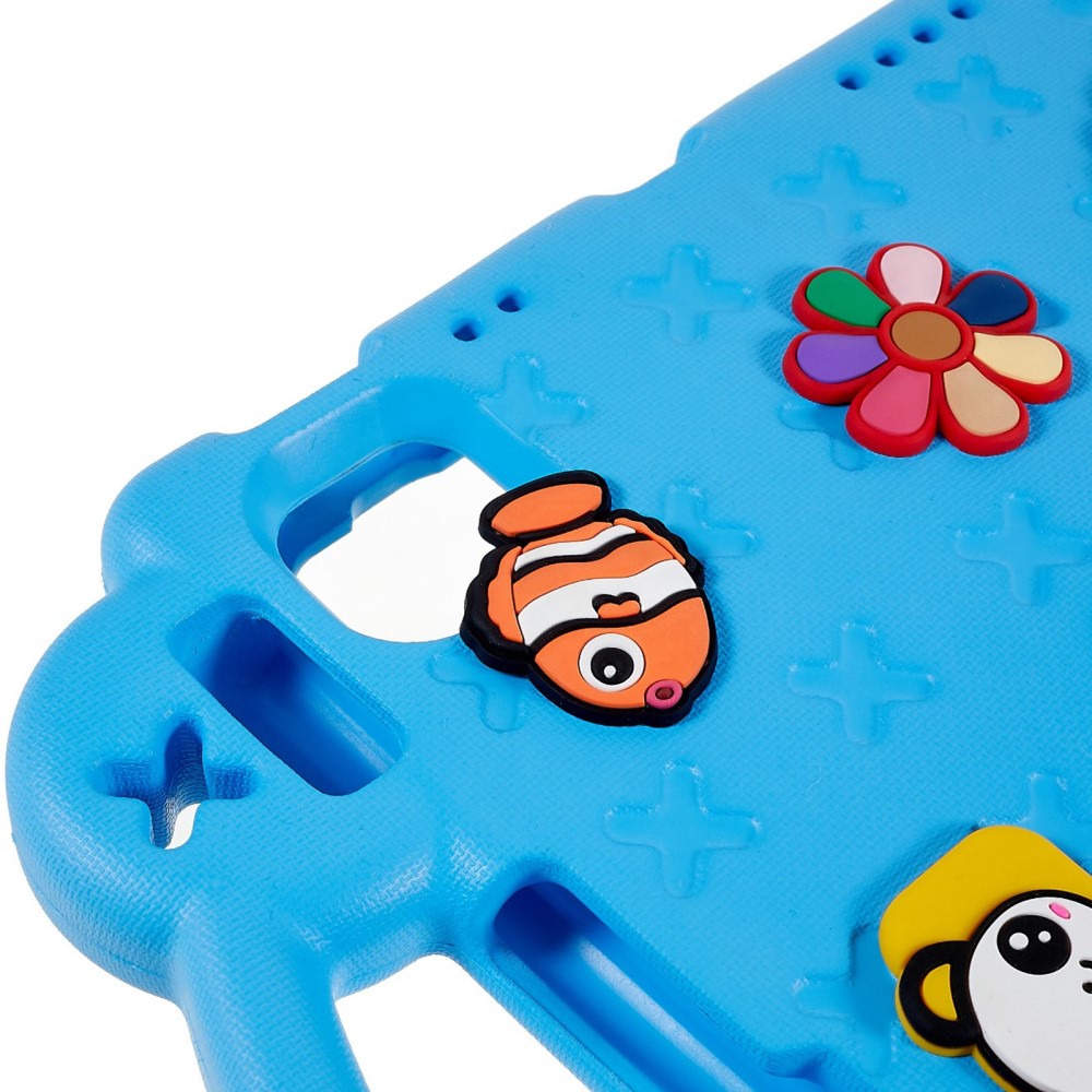 Kickstand Funda a prueba de golpes para niños Apple iPad 11 11th Gen (2025) azul