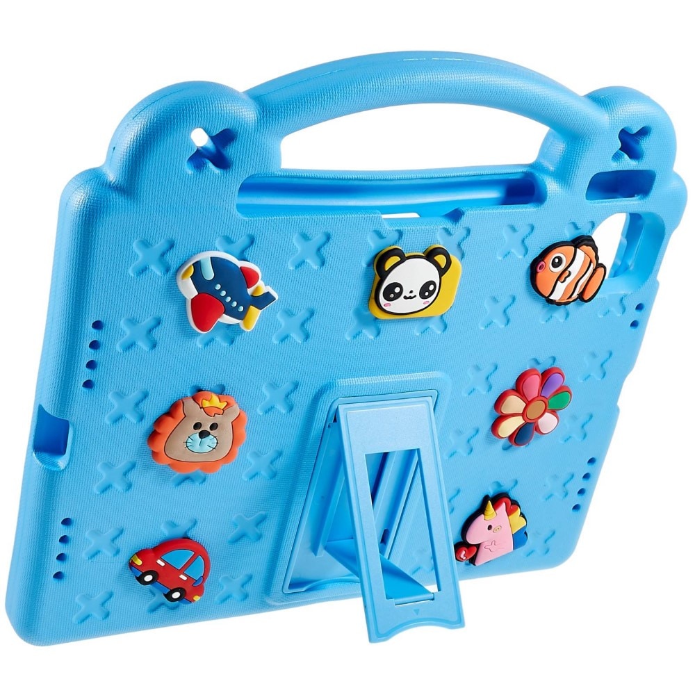 Kickstand Funda a prueba de golpes para niños Apple iPad 11 11th Gen (2025) azul