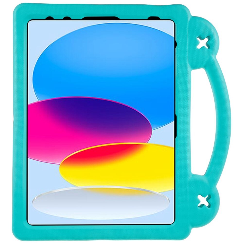 Kickstand Funda a prueba de golpes para niños iPad 10.9 10th Gen (2022) turquesa