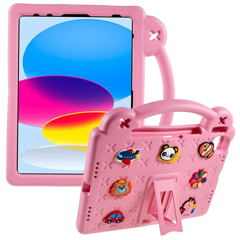 Kickstand Funda a prueba de golpes para niños iPad 10.9 2022 (10th gen) rosado