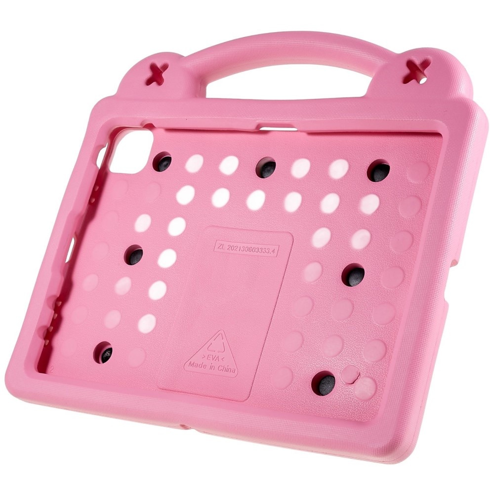 Kickstand Funda a prueba de golpes para niños Apple iPad 11 11th Gen (2025) rosado