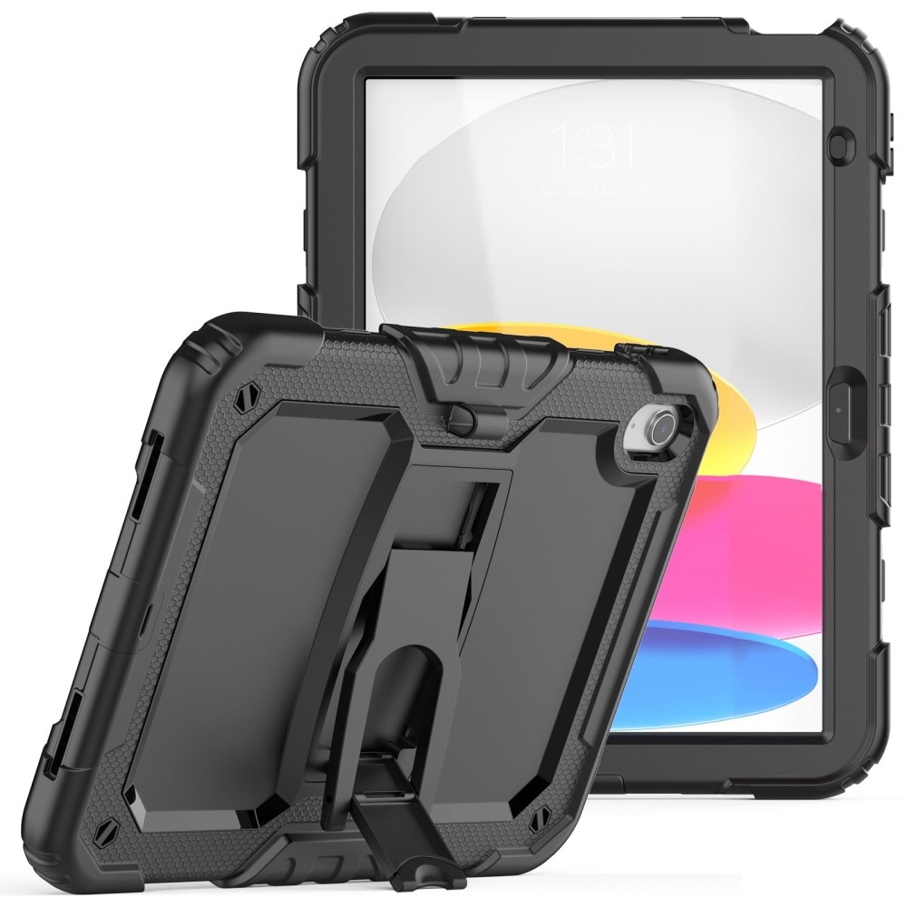 Full Protection Rugged Kickstand Case iPad 10.9 2022 (10th gen) negro