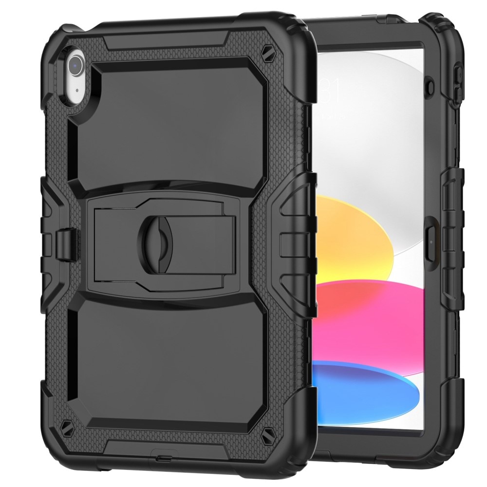 Full Cover Rugged Kickstand Case iPad 10.9 10th Gen (2022) negro