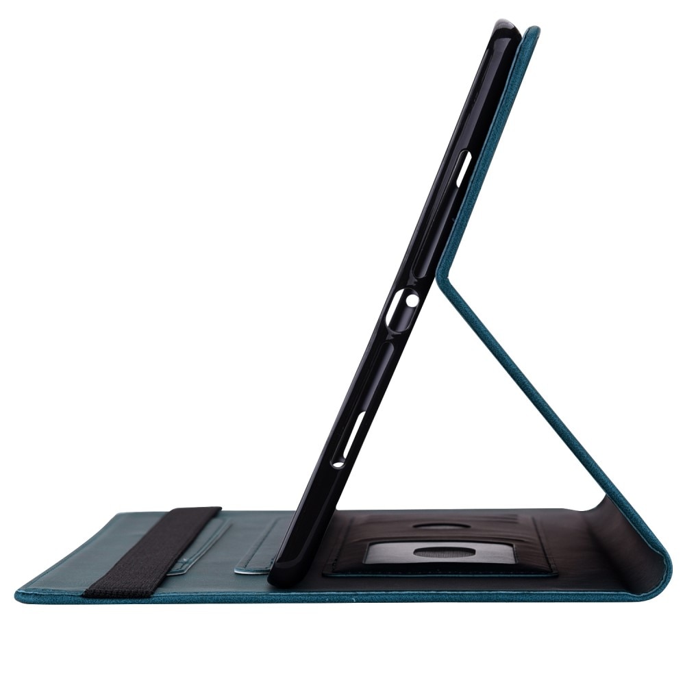 Funda de cuero con mariposas Apple iPad 11 11th Gen (2025) Azul