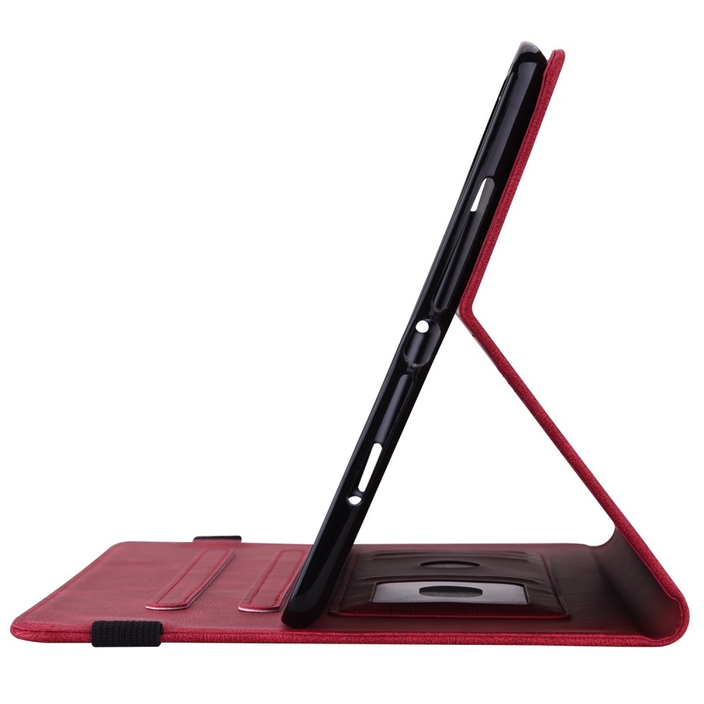 Funda de cuero con mariposas Apple iPad 11 11th Gen (2025) Rojo