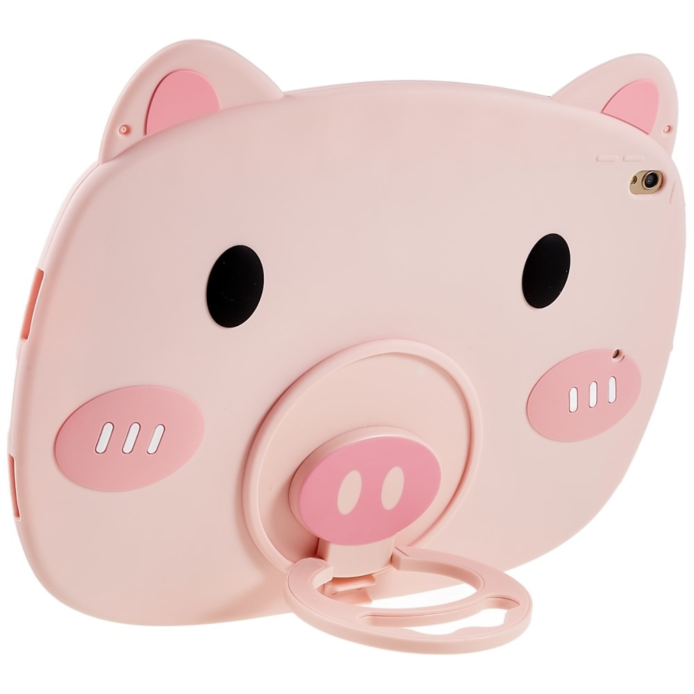 Funda cerdo de silicona para niños para iPad 10.2 9th Gen (2021) rosado