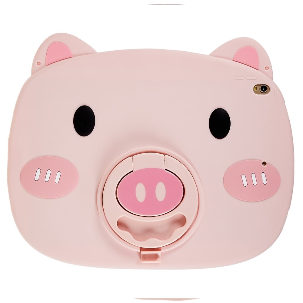 Funda cerdo de silicona para niños para iPad 10.2/Air 2019/Pro 10.5 rosado