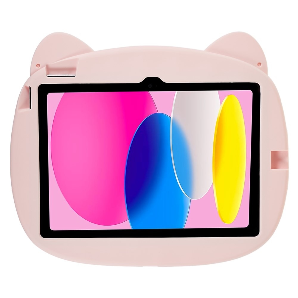 Funda cerdo de silicona para niños para Apple iPad 11 11th Gen (2025) rosado