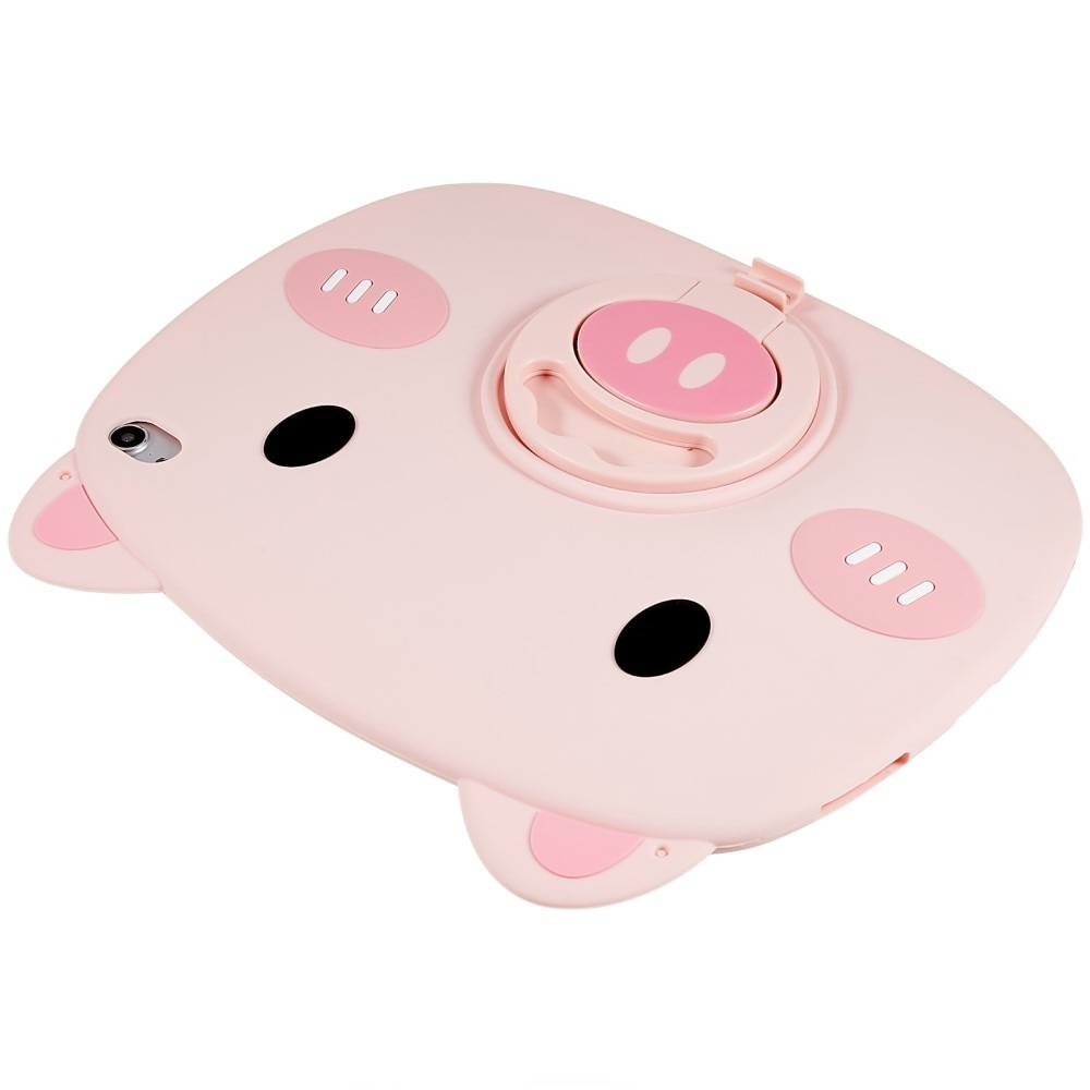 Funda cerdo de silicona para niños para Apple iPad 11 11th Gen (2025) rosado