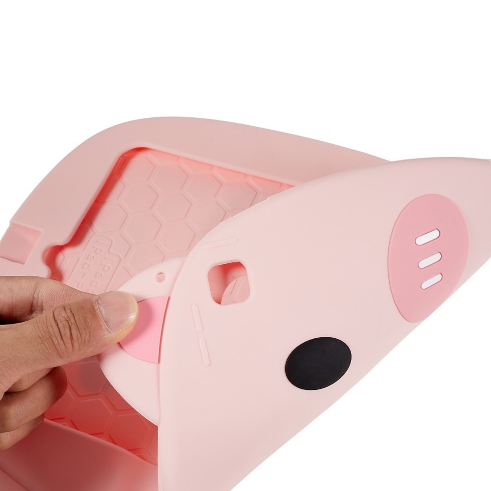Funda cerdo de silicona para niños para iPad Air 9.7 1st Gen (2013) rosado