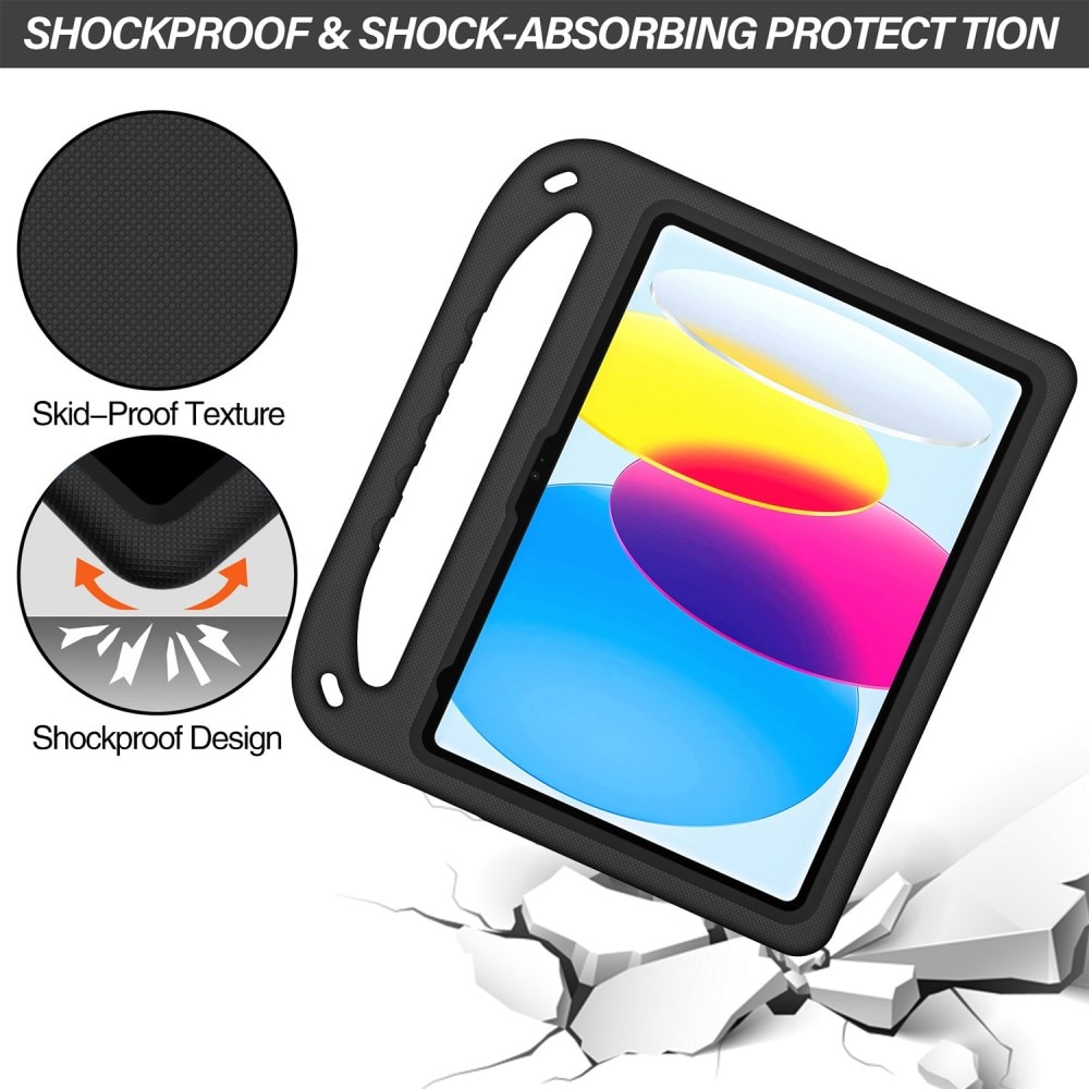 Funda EVA con asa para niños para Apple iPad 11 11th Gen (2025) negro