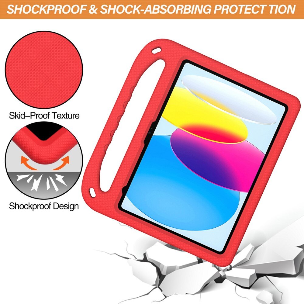 Funda EVA con asa para niños para Apple iPad 10.9 10th Gen (2022) Rojo