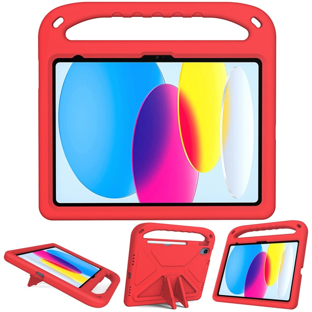 Funda EVA con asa para niños para iPad 10.9 10th Gen (2022) rojo