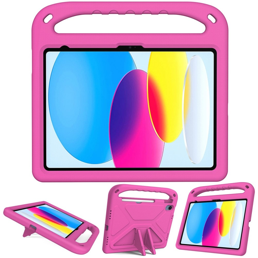 Funda EVA con asa para niños para iPad 10.9 10th Gen (2022) rosado