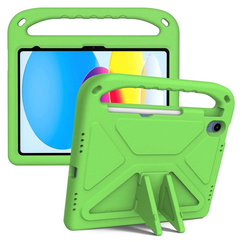 Funda EVA con asa para niños para Apple iPad 11 11th Gen (2025) verde