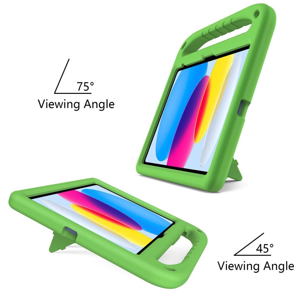 Funda EVA con asa para niños para Apple iPad 11 11th Gen (2025) verde