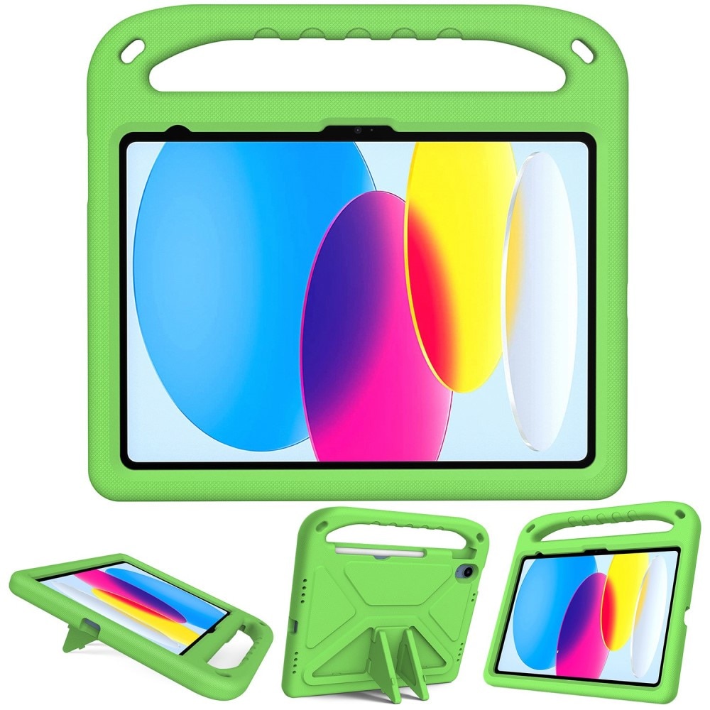 Funda EVA con asa para niños para Apple iPad 11 11th Gen (2025) verde