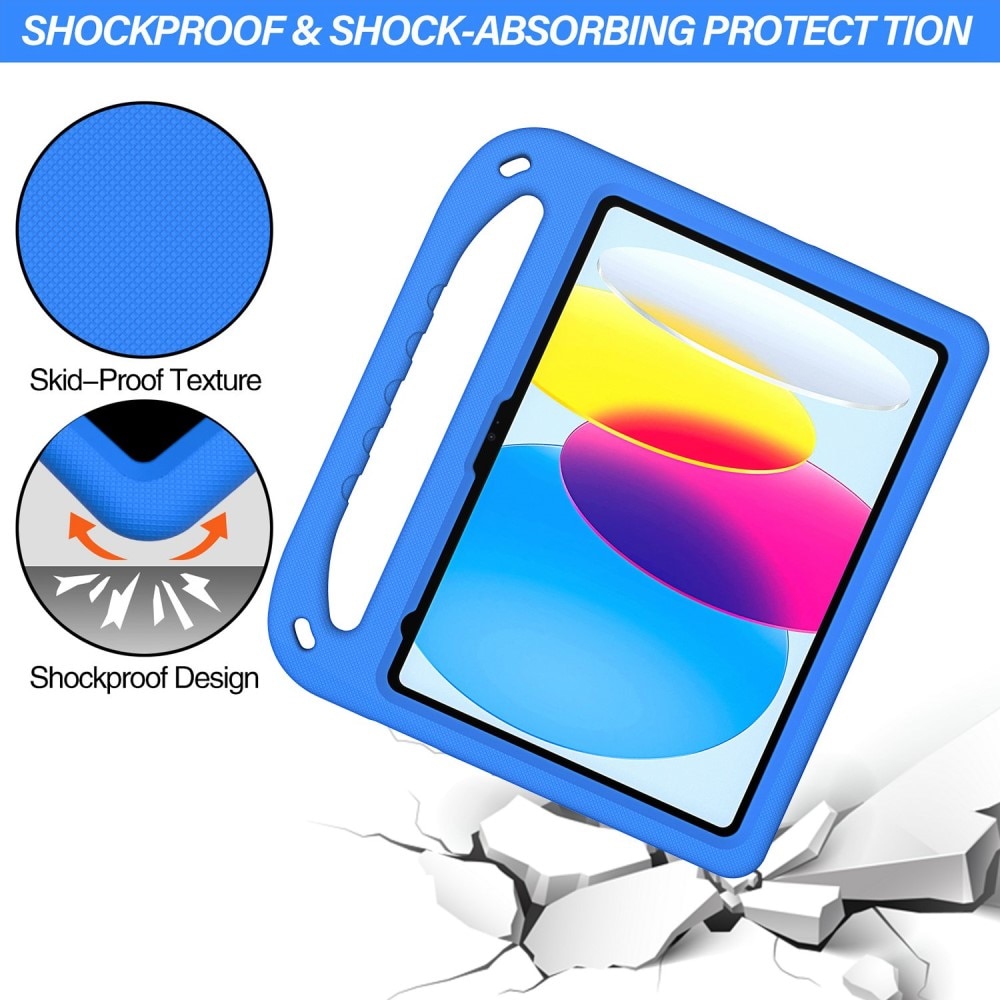 Funda EVA con asa para niños para Apple iPad 11 11th Gen (2025) azul