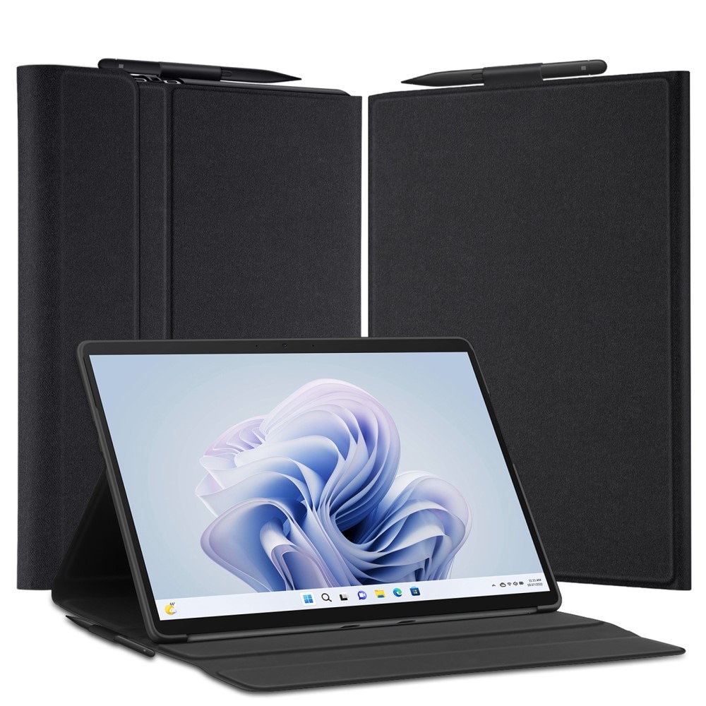 Funda Domo Tri-Fold Microsoft Surface Pro 9 negro