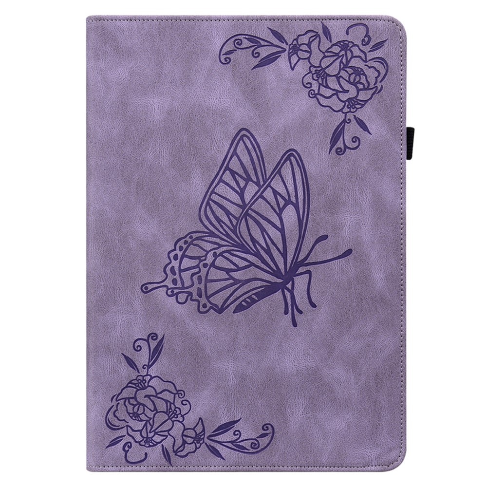 Funda de cuero con mariposas  Nokia T21 Púrpura