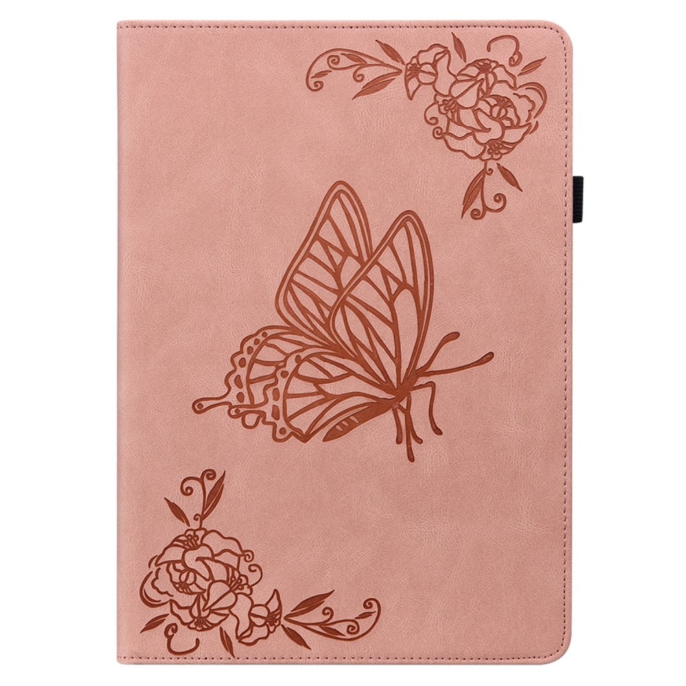 Funda de cuero con mariposas  Nokia T21 Rosa