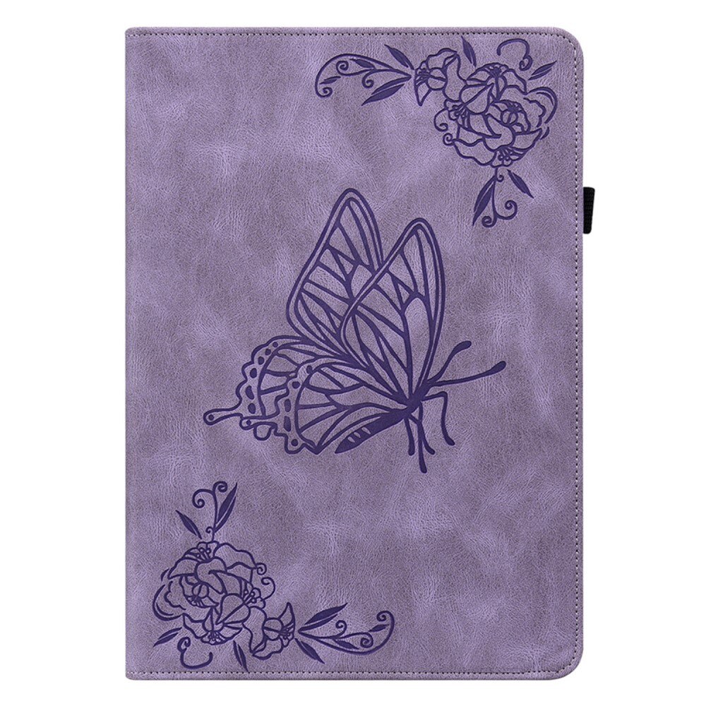 Funda de cuero con mariposas Xiaomi Pad 6 Púrpura