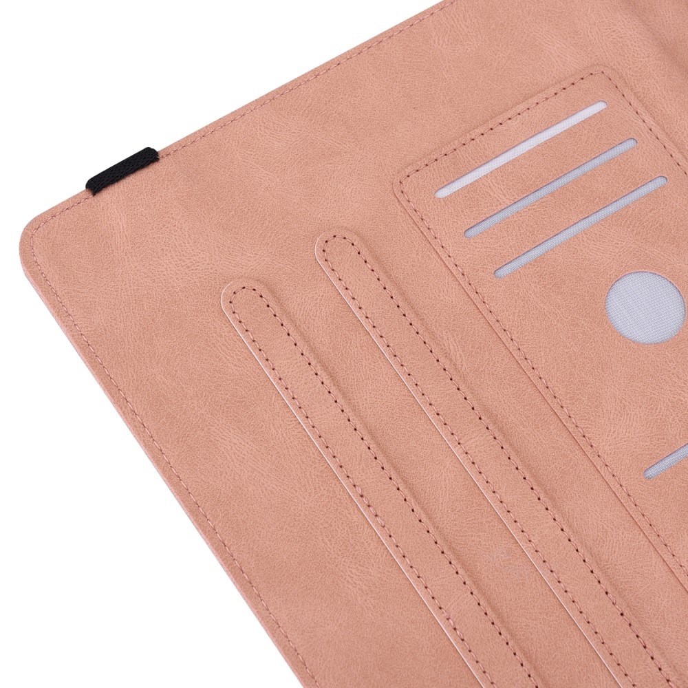 Funda de cuero con mariposas Xiaomi Pad 6 rosado