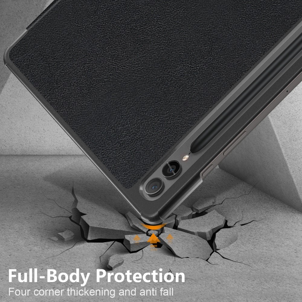 Funda Tri-Fold Samsung Galaxy Tab S9 Plus negro