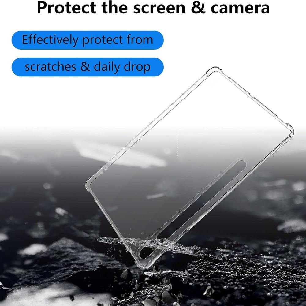 Funda TPU resistente a los golpes Samsung Galaxy Tab S9 Plus transparente