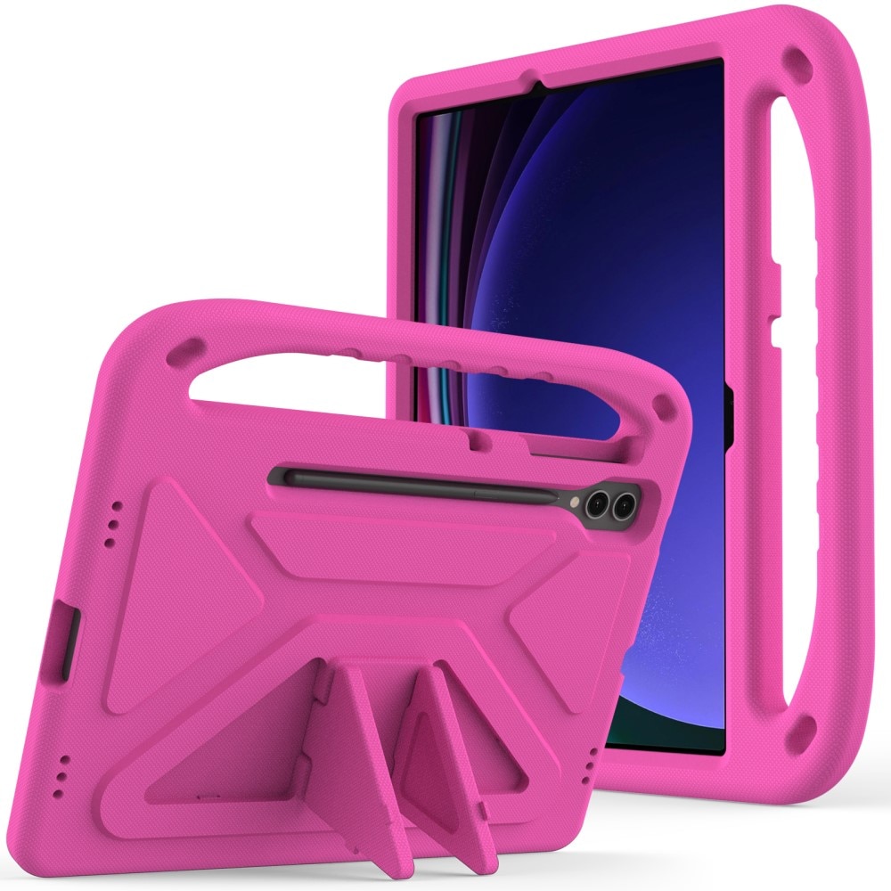 Funda EVA con asa para niños para Samsung Galaxy Tab S7 Plus rosado
