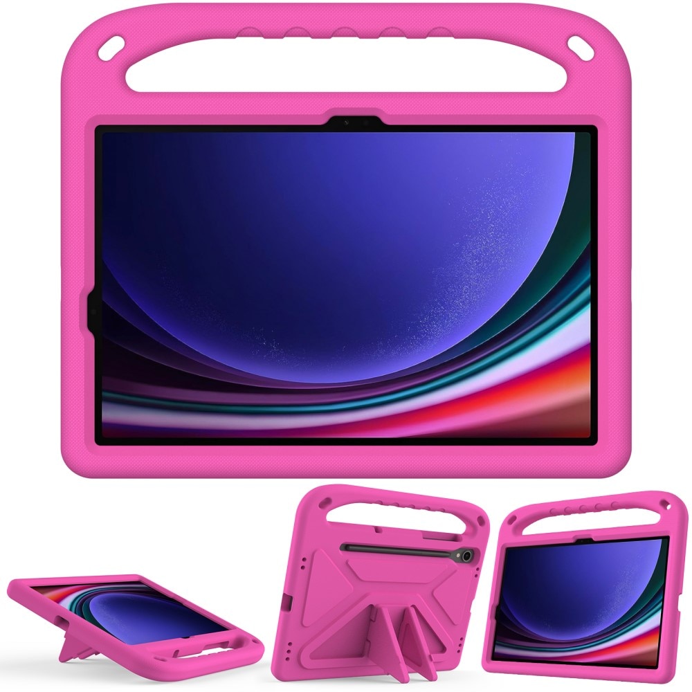 Funda EVA con asa para niños para Samsung Galaxy Tab S9 rosado