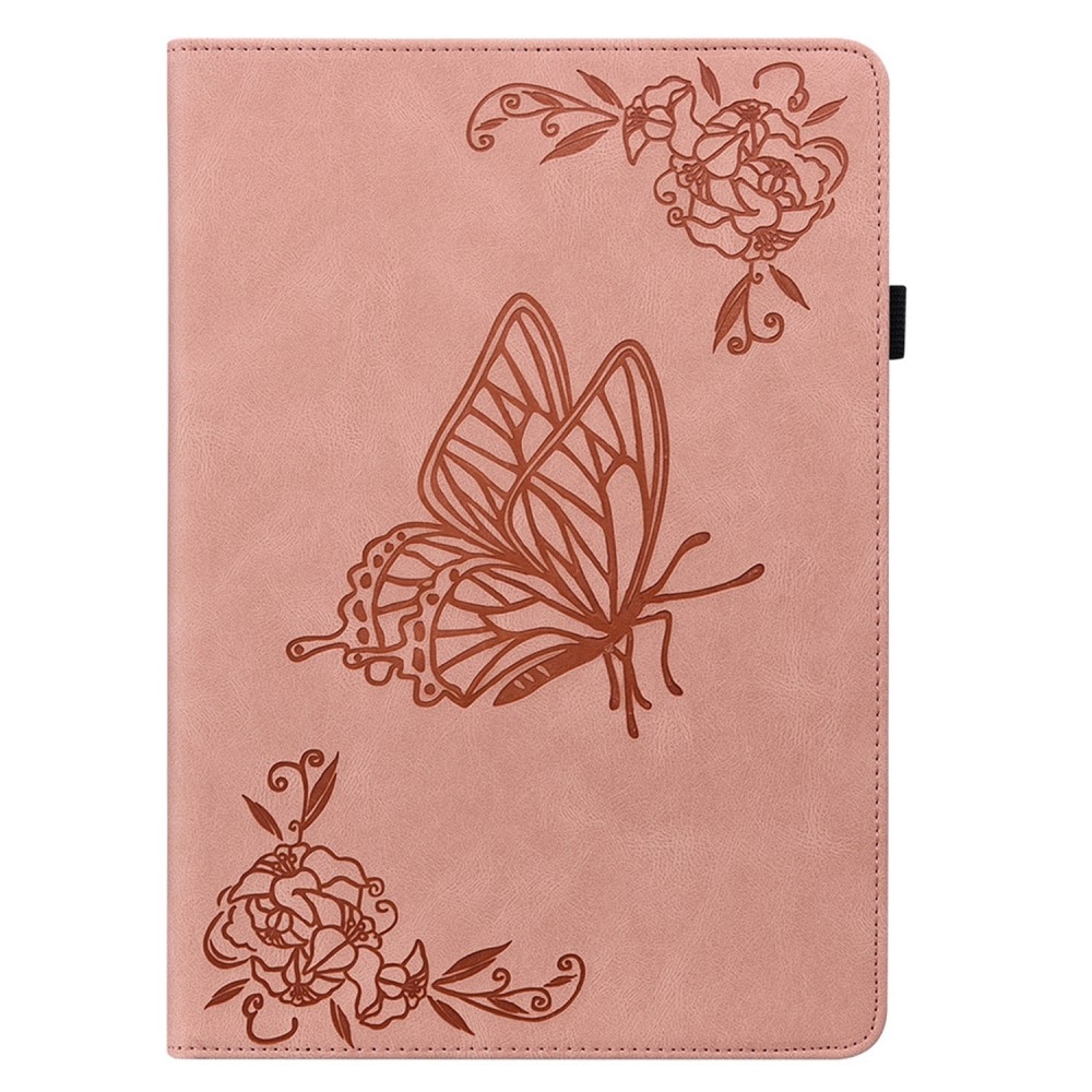 Funda de cuero con mariposas  Lenovo Tab P12 Rosa