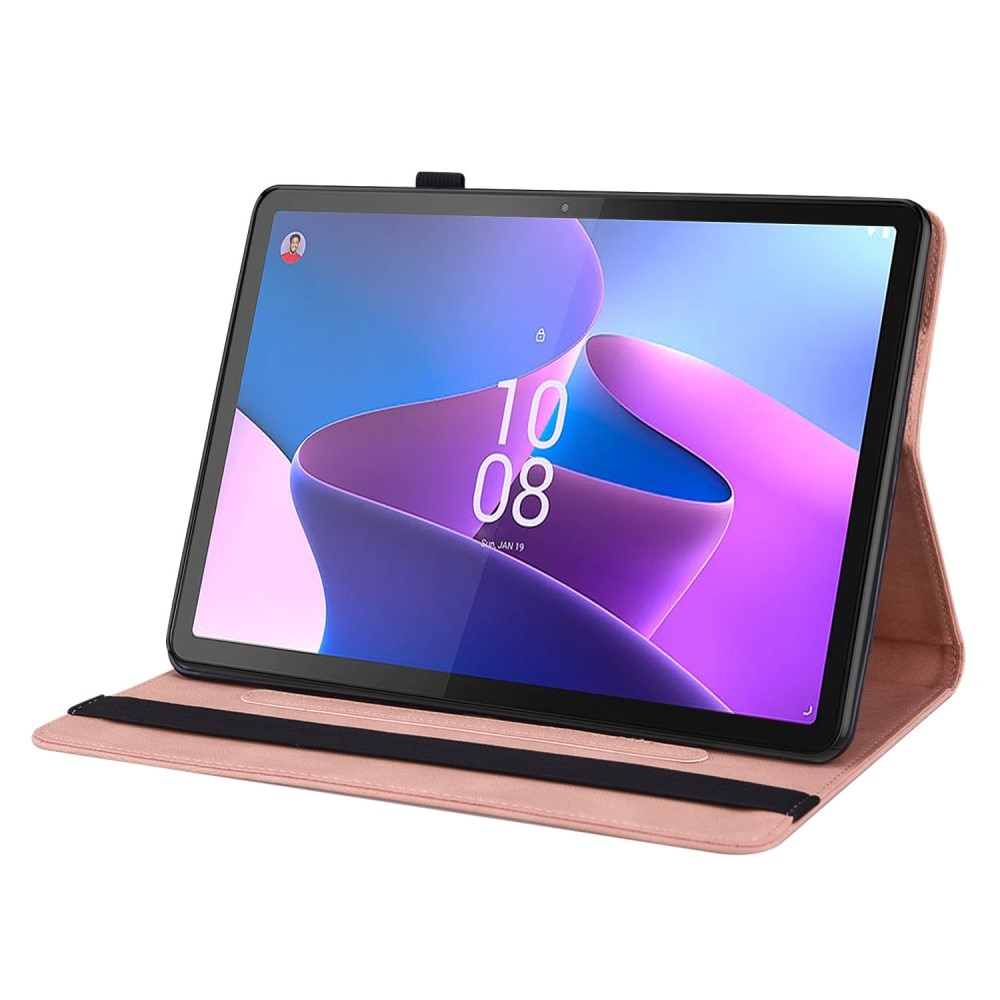 Funda de cuero con mariposas  Lenovo Tab P12 Rosa