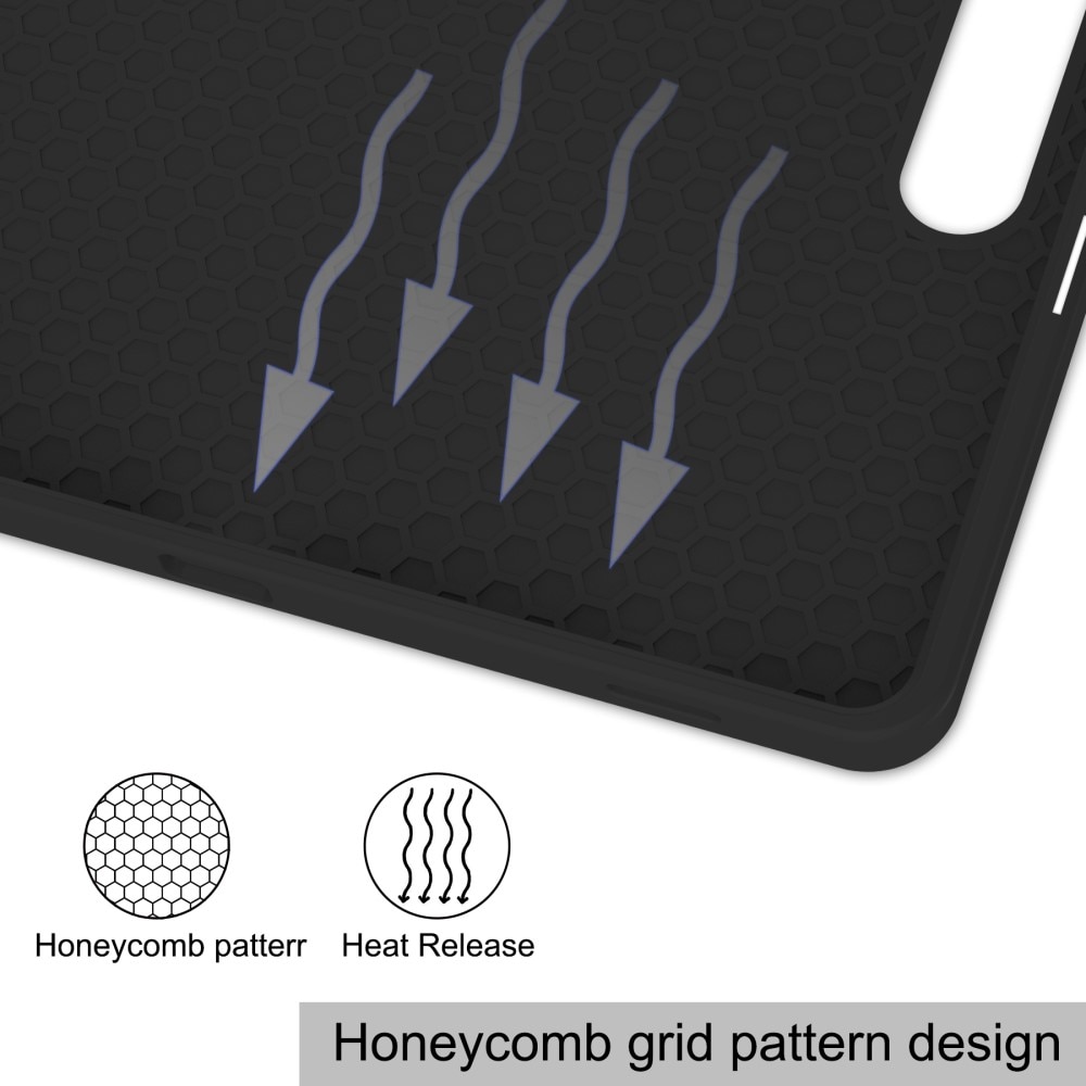 Funda Tri-Fold con portalápices Samsung Galaxy Tab S9 FE Pluss Negro