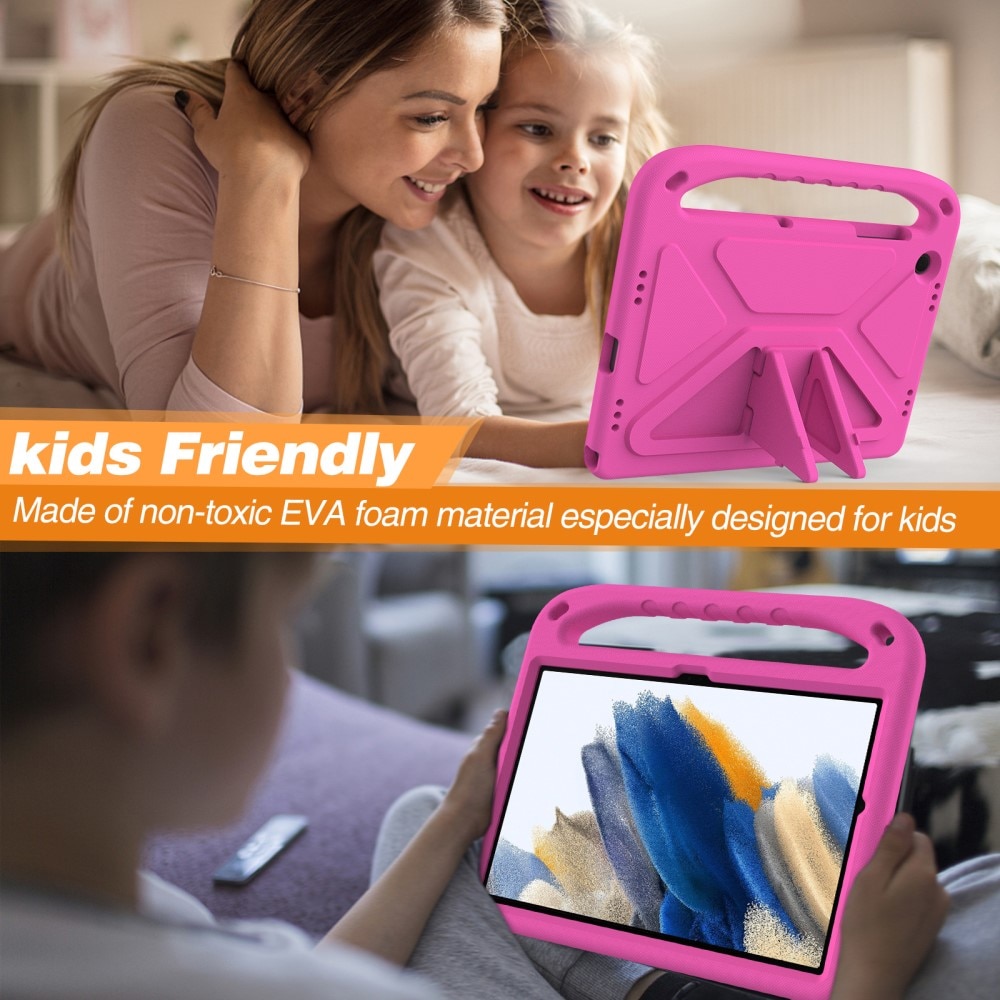 Funda EVA con asa para niños para Samsung Galaxy Tab A9 Plus rosado