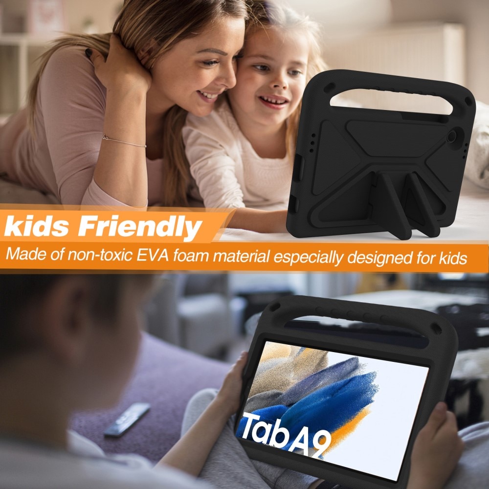 Funda EVA con asa para niños para Samsung Galaxy Tab A9 negro