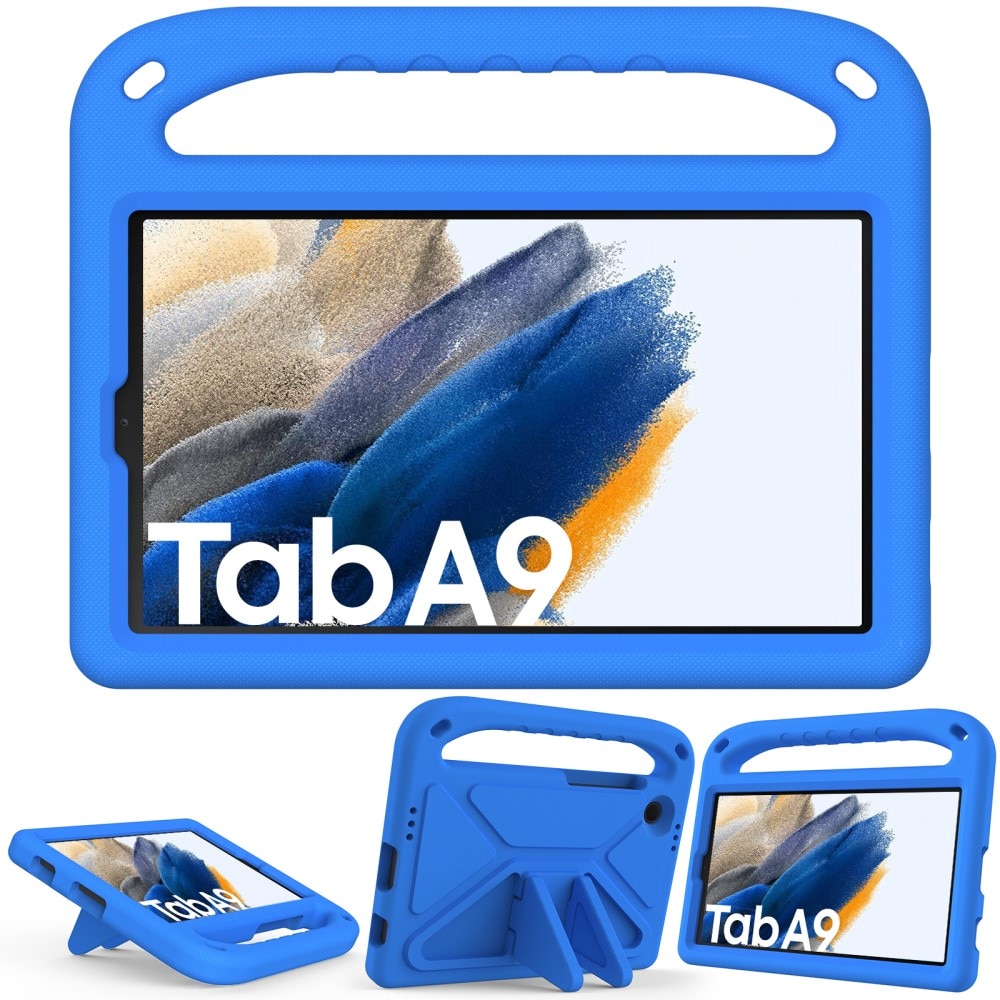 Funda EVA con asa para niños para Samsung Galaxy Tab A9 azul