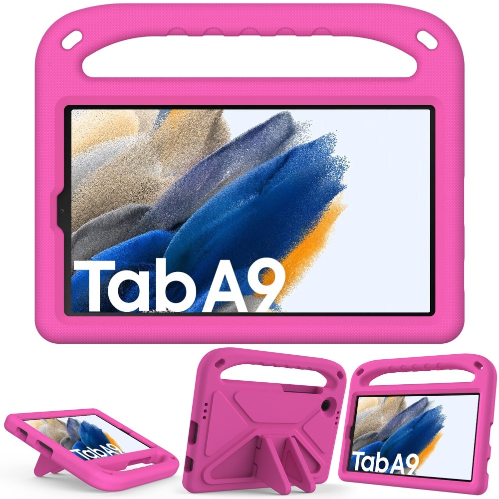 Funda EVA con asa para niños para Samsung Galaxy Tab A9 rosado