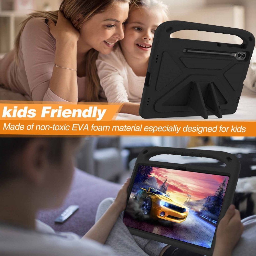 Funda EVA con asa para niños para Samsung Galaxy Tab S9 FE Plus negro