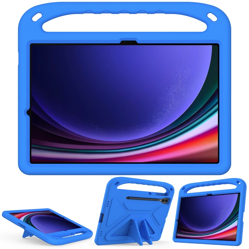 Funda EVA con asa para niños para Samsung Galaxy Tab S9 FE Plus azul