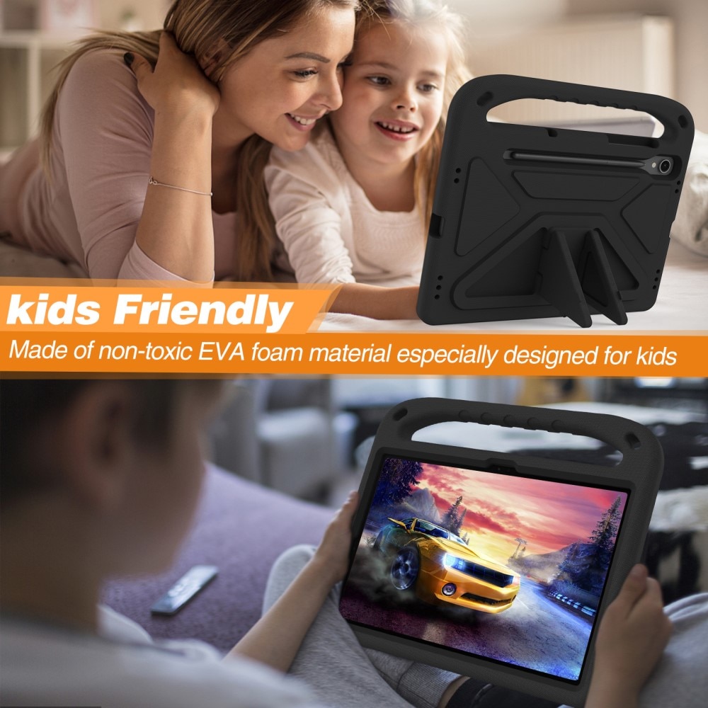 Funda EVA con asa para niños para Samsung Galaxy Tab S9 FE negro